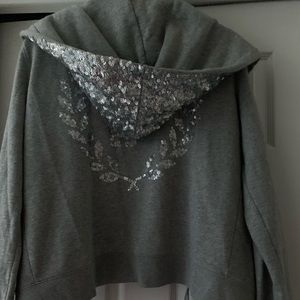 Victoria secret pink bling hoodie L